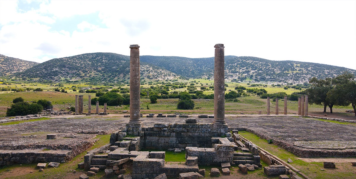 Ruines de Ptolémaïs en Libye